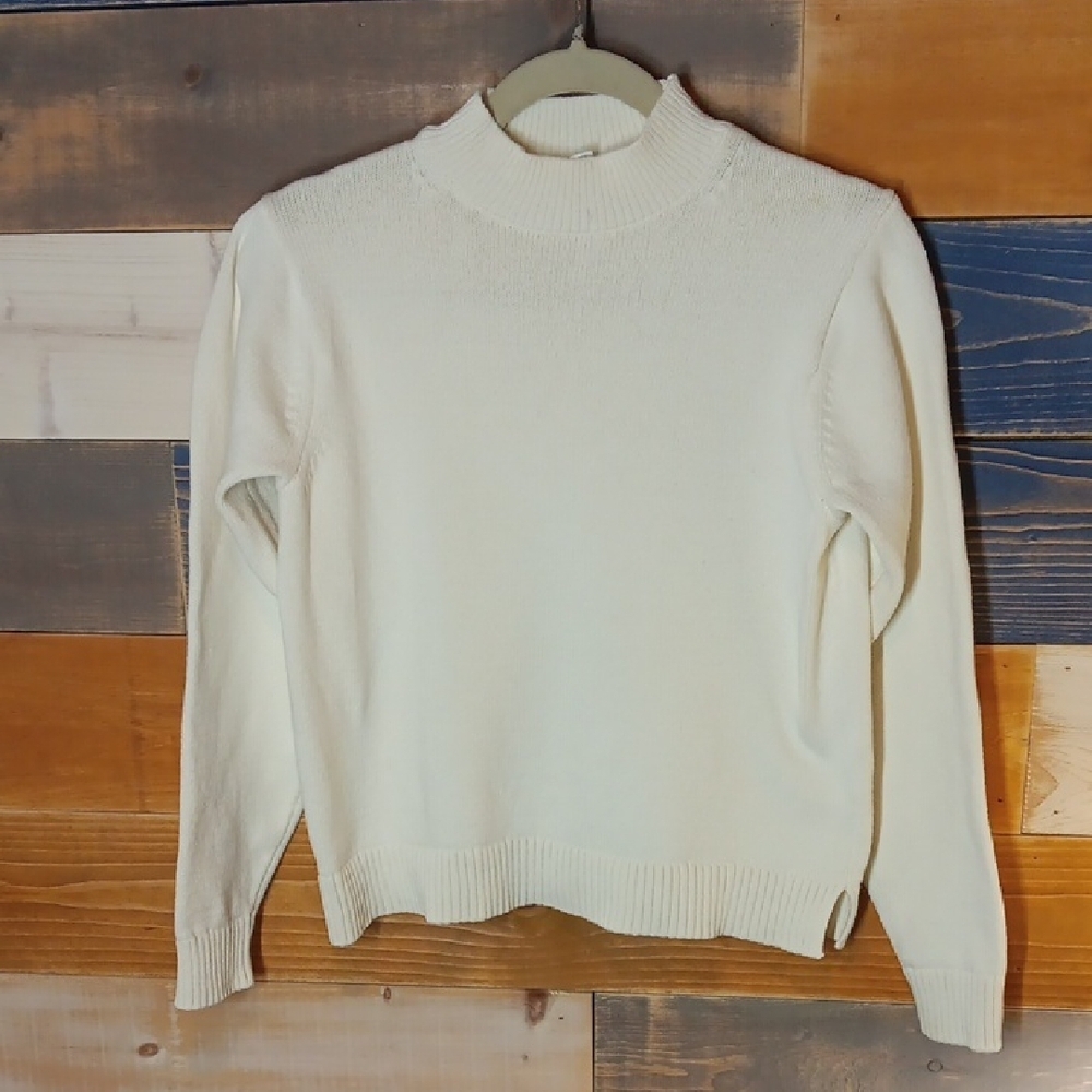 Uniqlo Cotton Blend Sweater Cream S Classic